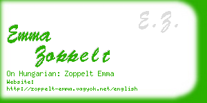 emma zoppelt business card